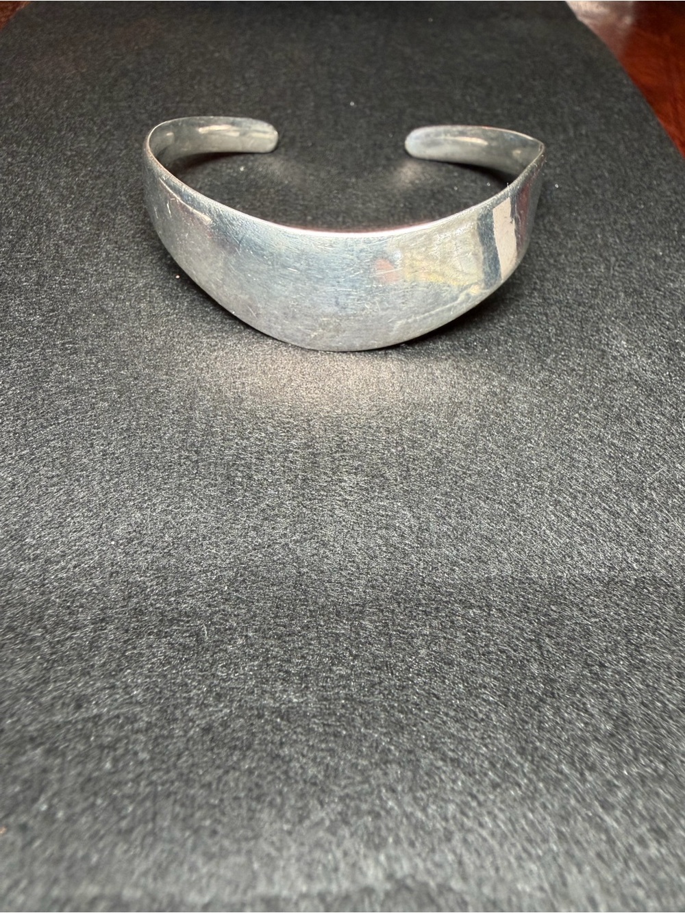 Vintage Taxco Mexico 925 Sterling Silver Modernist Cuff Bracelet TG-04 22.